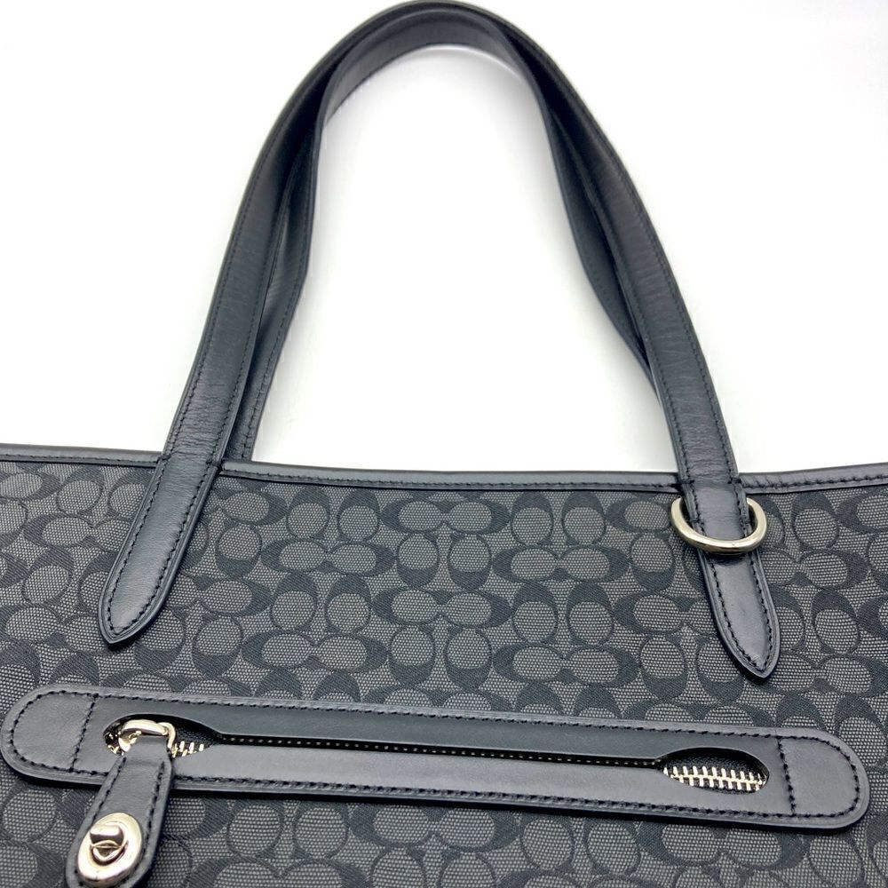 Coach 79579 Signature Jacquard Monogram Logo Tote:Shoulder Bag - Picture 3 of 10